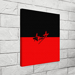Холст квадратный АлисА: Черный & Красный, цвет: 3D-принт — фото 2