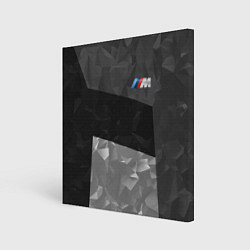 Холст квадратный BMW: Black Design, цвет: 3D-принт