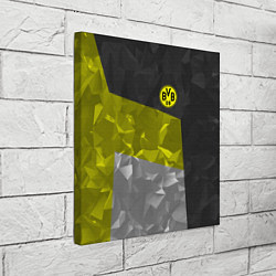 Холст квадратный BVB FC: Dark polygons, цвет: 3D-принт — фото 2