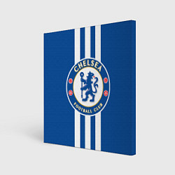 Холст квадратный FC Chelsea: Gold Lines, цвет: 3D-принт