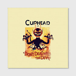 Холст квадратный Cuphead: Magic of the Devil, цвет: 3D-принт — фото 2