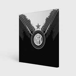 Холст квадратный FC Inter: Black Style, цвет: 3D-принт