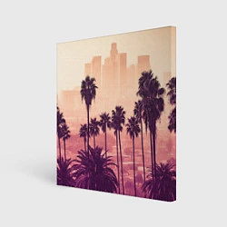 Холст квадратный Los Angeles, цвет: 3D-принт