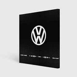 Холст квадратный Volkswagen: Black Abstract, цвет: 3D-принт