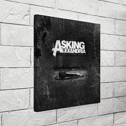 Холст квадратный Asking Alexandria: Black Micro, цвет: 3D-принт — фото 2
