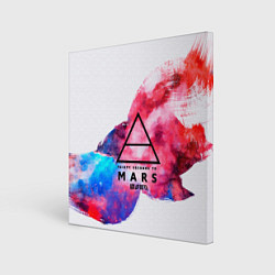 Холст квадратный 30 Seconds to Mars, цвет: 3D-принт