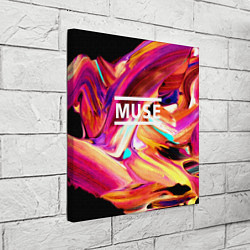 Холст квадратный MUSE: Neon Colours, цвет: 3D-принт — фото 2