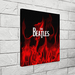 Холст квадратный The Beatles: Red Flame, цвет: 3D-принт — фото 2