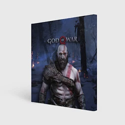 Холст квадратный God of War: Kratos, цвет: 3D-принт