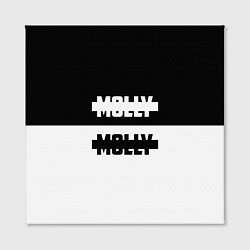 Холст квадратный Molly: Black & White, цвет: 3D-принт — фото 2