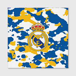 Холст квадратный Real Madrid: Camo, цвет: 3D-принт — фото 2