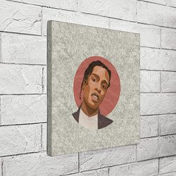 Холст квадратный ASAP Rocky: Runrise цвета 3D-принт — фото 2