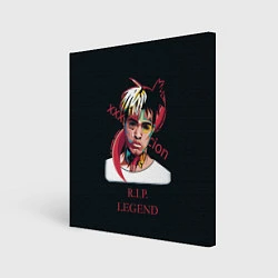 Холст квадратный XXXTentacion: RIP Legend, цвет: 3D-принт