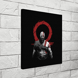 Холст квадратный God of War IV цвета 3D-принт — фото 2