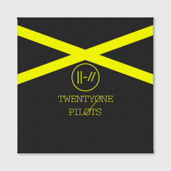 Холст квадратный Twenty One Pilots: Yellow Lines, цвет: 3D-принт — фото 2