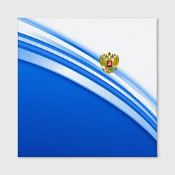 Холст квадратный Россия: голубая волна, цвет: 3D-принт — фото 2