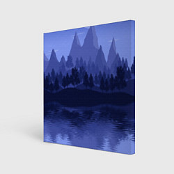 Холст квадратный Firewatch Mountains, цвет: 3D-принт