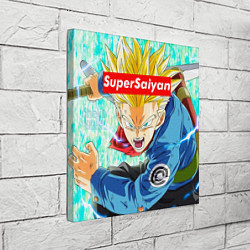 Холст квадратный DBZ: Super Saiyan, цвет: 3D-принт — фото 2