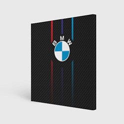 Холст квадратный BMW: Three Lines, цвет: 3D-принт