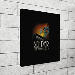 Холст квадратный Bender The Offender, цвет: 3D-принт — фото 2