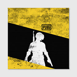 Холст квадратный PUBG: Yellow Grunge, цвет: 3D-принт — фото 2