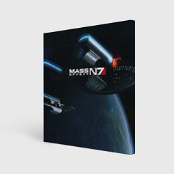 Холст квадратный Mass Effect N7, цвет: 3D-принт