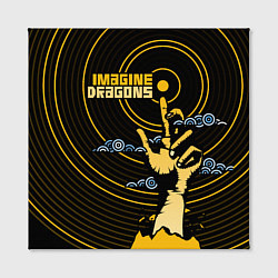 Холст квадратный Imagine Dragons: Vinyl, цвет: 3D-принт — фото 2