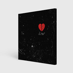 Холст квадратный Lil Peep: Broken Heart, цвет: 3D-принт