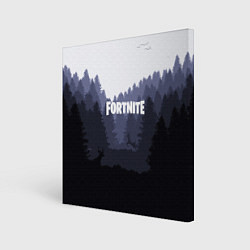 Холст квадратный Fortnite: Dark Forest, цвет: 3D-принт