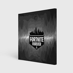 Холст квадратный FORTNITE FOREVER, цвет: 3D-принт