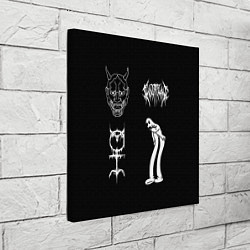 Холст квадратный Ghostemane: Mercury Sign, цвет: 3D-принт — фото 2