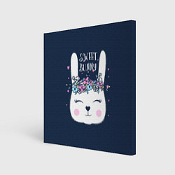 Холст квадратный Sweet Bunny, цвет: 3D-принт