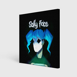 Холст квадратный Sally Face: Light Silhouette, цвет: 3D-принт