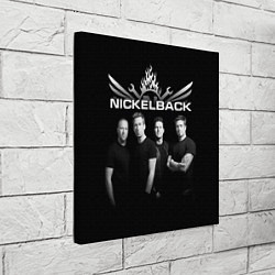 Холст квадратный Nickelback Band, цвет: 3D-принт — фото 2
