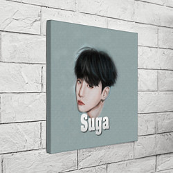 Холст квадратный BTS Suga, цвет: 3D-принт — фото 2