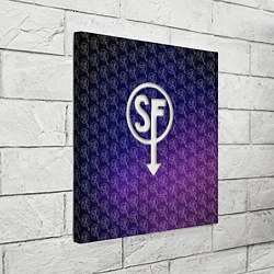 Холст квадратный Sally Face: Violet SF, цвет: 3D-принт — фото 2