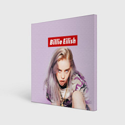 Холст квадратный Billie Eilish: Bored, цвет: 3D-принт