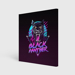 Холст квадратный Black Panther 80s, цвет: 3D-принт
