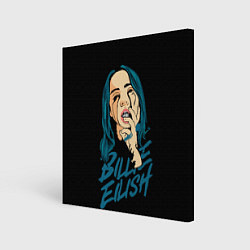 Холст квадратный Billie Eilish, цвет: 3D-принт