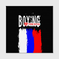 Холст квадратный Boxing from Russia, цвет: 3D-принт — фото 2