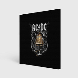 Холст квадратный ACDC - hells bells, цвет: 3D-принт