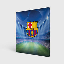 Холст квадратный FC Barcelona, цвет: 3D-принт