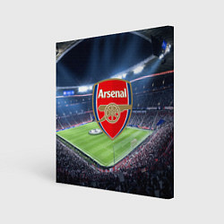 Холст квадратный FC Arsenal, цвет: 3D-принт