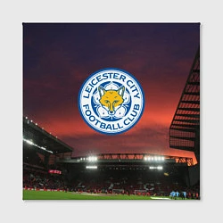 Холст квадратный FC Leicester City, цвет: 3D-принт — фото 2
