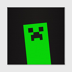 Холст квадратный MINECRAFT карбон, цвет: 3D-принт — фото 2