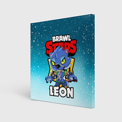 Холст квадратный BRAWL STARS WEREWOLF LEON, цвет: 3D-принт