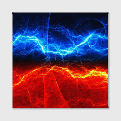 Холст квадратный Лёд и огонь, цвет: 3D-принт — фото 2