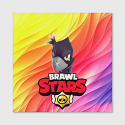 Холст квадратный Brawl Stars - Crow, цвет: 3D-принт — фото 2