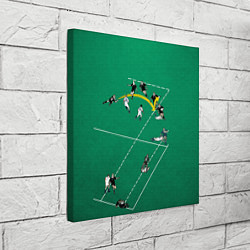 Холст квадратный Игра в регби, цвет: 3D-принт — фото 2