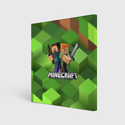 Холст квадратный MINECRAFT, цвет: 3D-принт